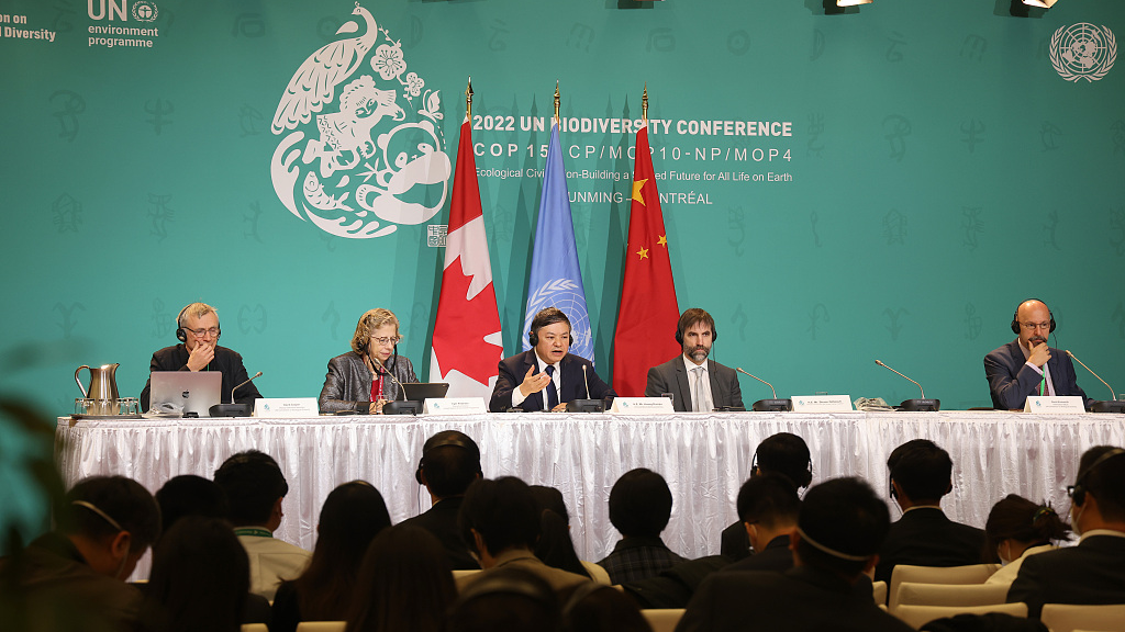 The last press conference at the COP15, Montreal, Canada, December 20, 2022. /CFP