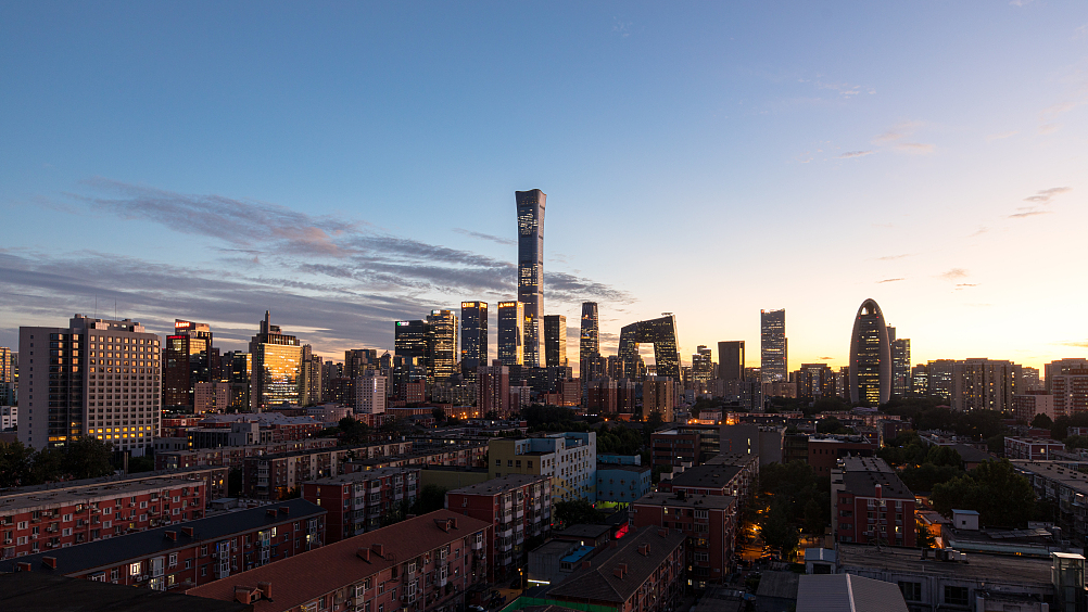 A view of Beijing's central business district, Beijing, China, October 19, 2022. /CFP