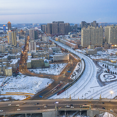 Live: Views of Harbin's traffic hub, Jihong Bridge - Ep. 2 - CGTN