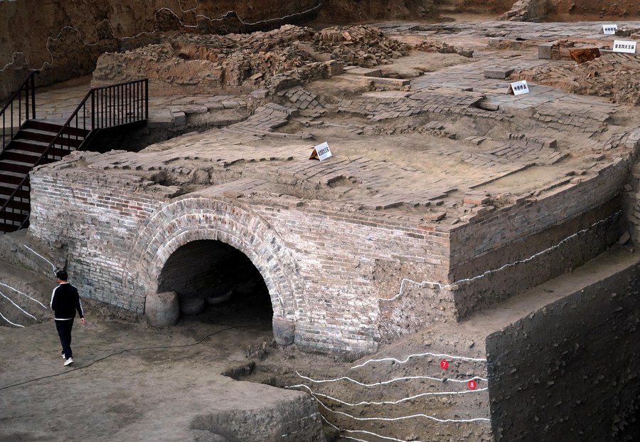 Zhouqiao relics site in Kaifeng City, central China's Henan Province, September 21, 2022. /Xinhua