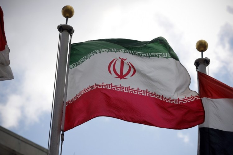 An Iranian flag is pictured at the United Nations headquarters in New York, U.S., January 8, 2020. /Xinhua