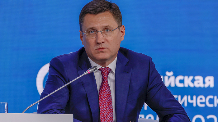 Russian Deputy Prime Minister Alexander Novak attends a session at Russian Energy Week in Moscow, Russia, October 13, 2022. /CFP