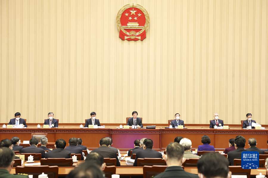 The first plenary meeting of the 38th session of the Standing Committee of the National People's Congress is held at the Great Hall of the People in Beijing, China, December 27, 2022. /Xinhua