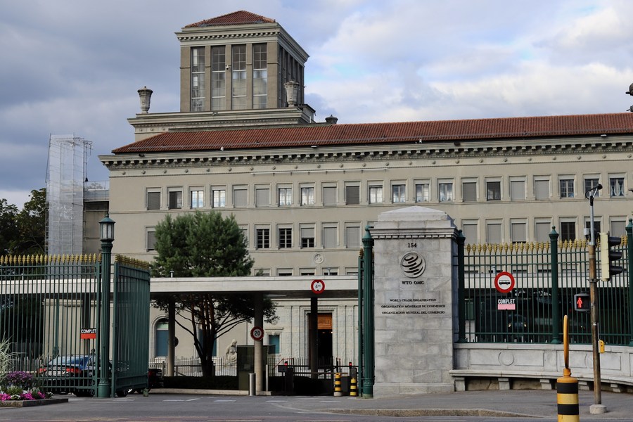 An exterior view of the World Trade Organization (WTO) headquarters in Geneva, Switzerland. /Xinhua