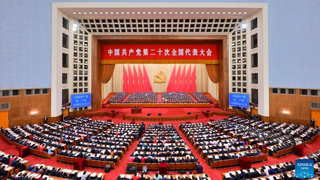 The 20th National Congress of the Communist Party of China (CPC) opens at the Great Hall of the People in Beijing, China, October 16, 2022. /Xinhua