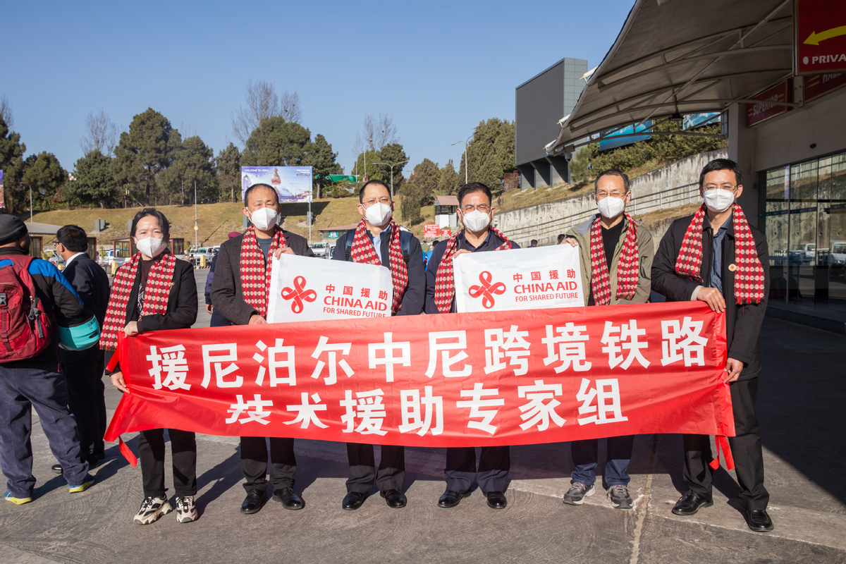 Chinese experts arrive in Kathmandu for a feasibility study of the China-Nepal cross-border railway. December 27, 2022. /Xinhua