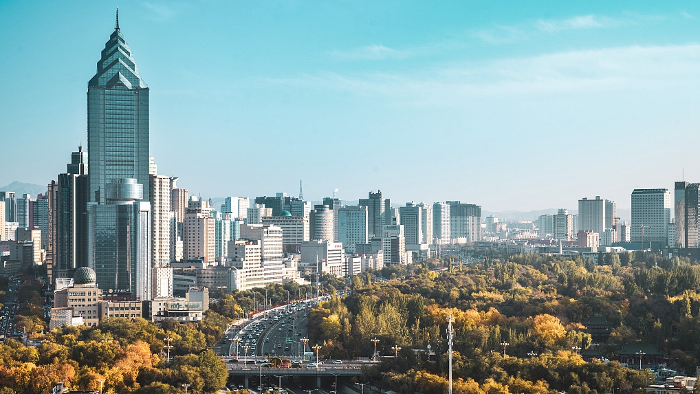 A view of Urumqi City in northwest China's Xinjiang. /CFP