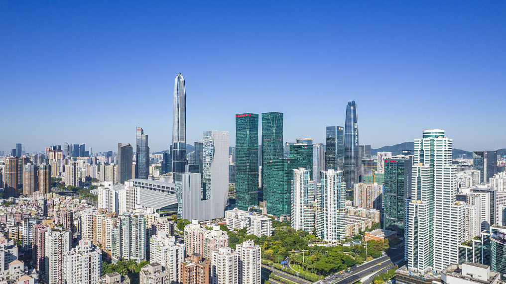 A view of Shenzhen City's Futian Central Business District, China, December 25, 2022. /CFP