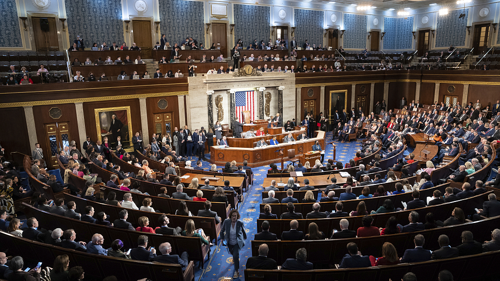 House members gather in the House chamber during the second day of the House speakership election at the U.S. Capitol, Washington. D.C., U.S., January 4, 2023. /CFP