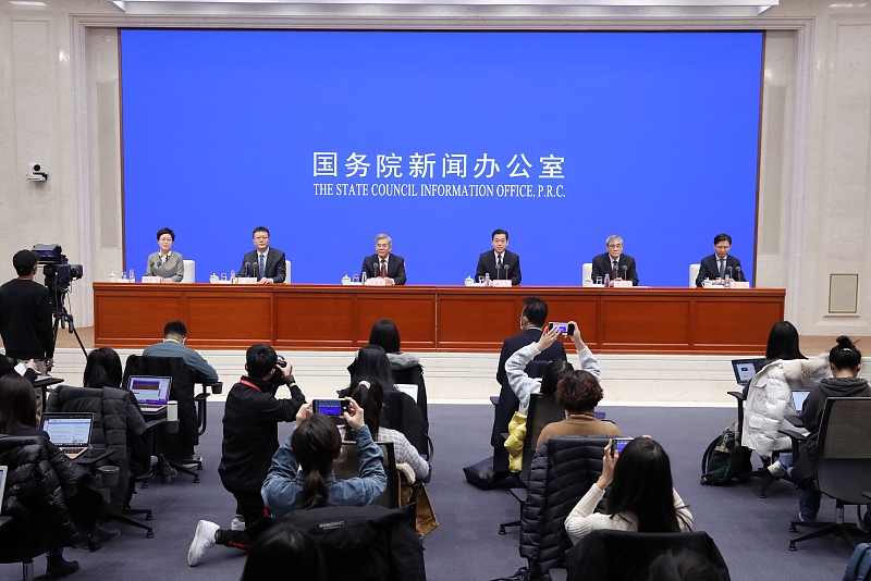 The State Council Information Office is briefing on the Spring Festival travel rush, Beijing, January 6, 2023. /CFP