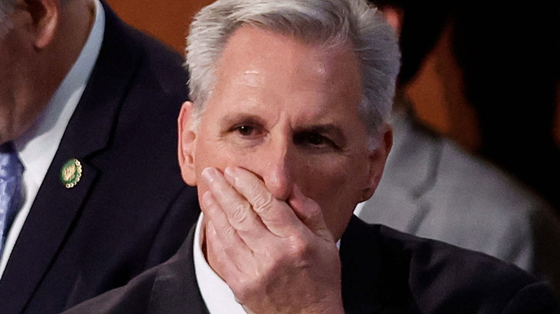House Republican leader Kevin McCarthy stands inside the House Chamber during voting for a new Speaker on the third day of the 118th Congress at the U.S. Capitol in Washington, U.S., January 5, 2023. /Reuters