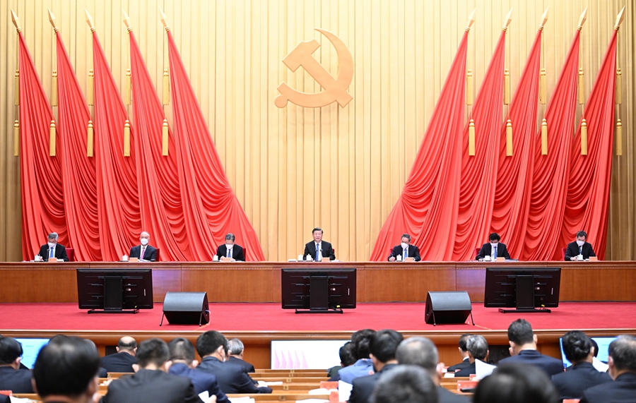 Xi Jinping, the general secretary of the CPC Central Committee gives a speech at the second plenary session of the 20th CPC Central Commission for Discipline Inspection in Beijing, January 9, 2023. /Xinhua