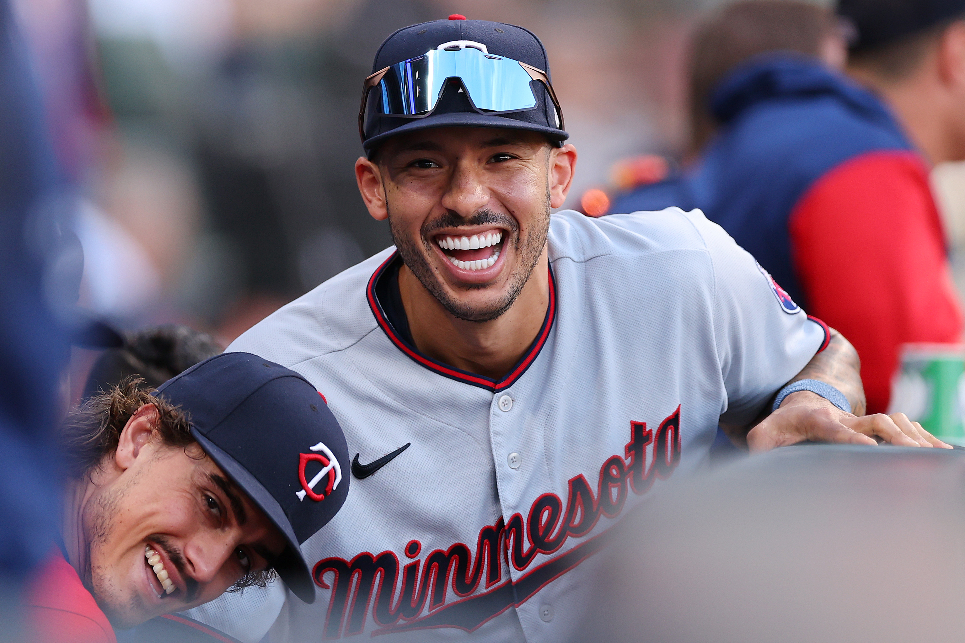 Shortstop Carlos Correa (C) of the Minnesota Twins looks on during the game against the Chicago White Sox at Guaranteed Rate Field in Chicago, Illinois, U.S., October 5, 2022. /CFP