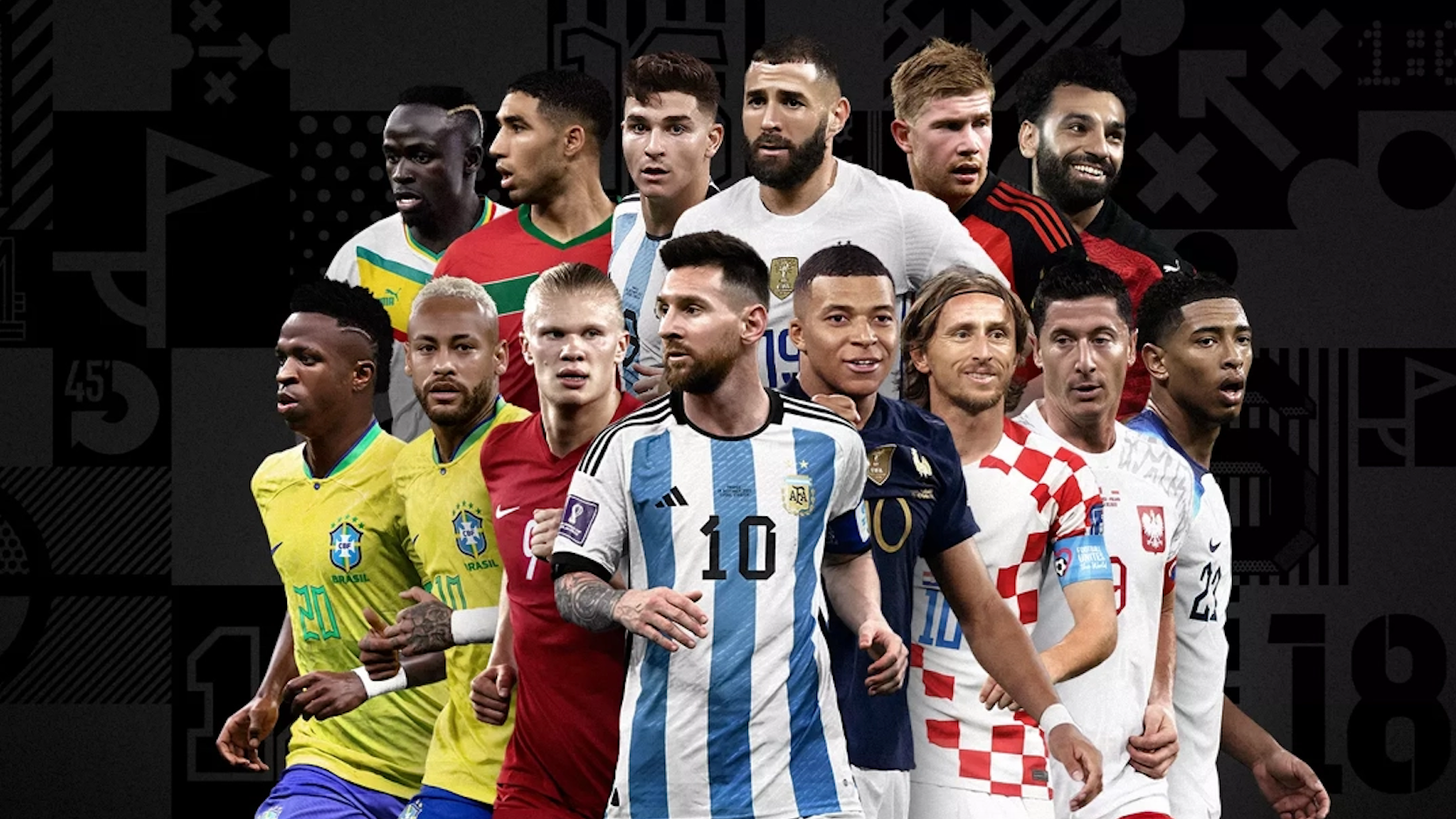 An official poster for nominees for the Best FIFA Men's Player 2022. /FIFA