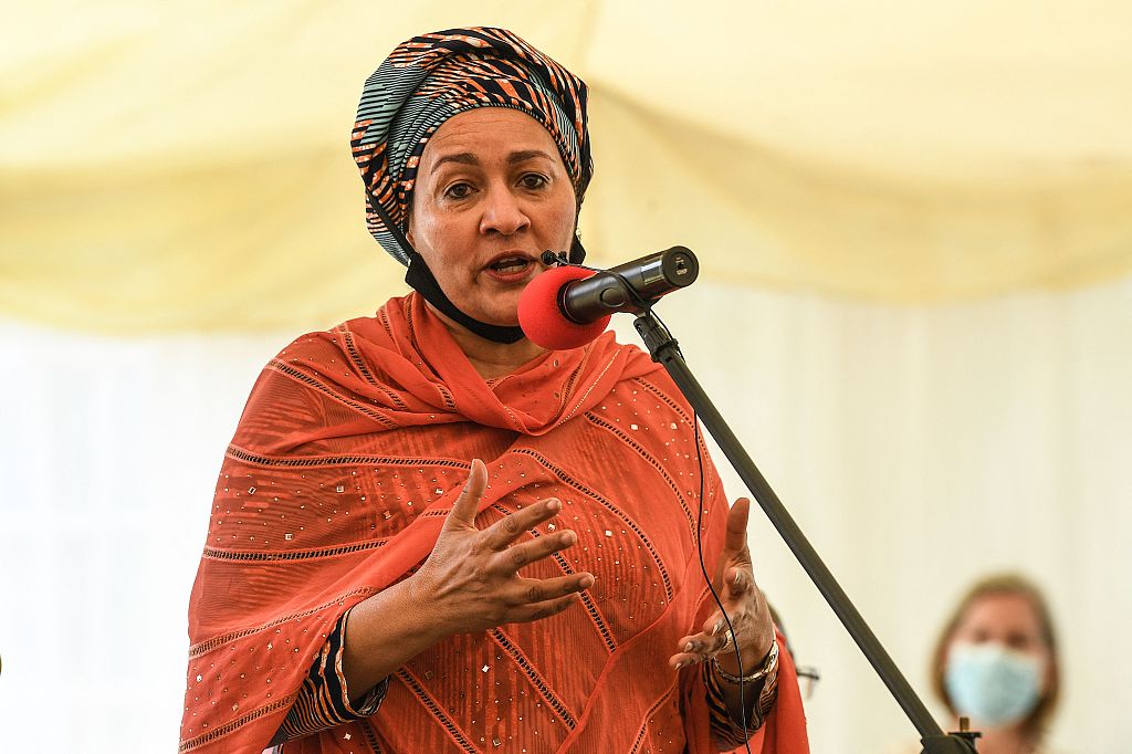 Deputy Secretary-General of the United Nations Amina Mohammed during a visit to Nairobi, Kenya, March 1, 2022. /CFP