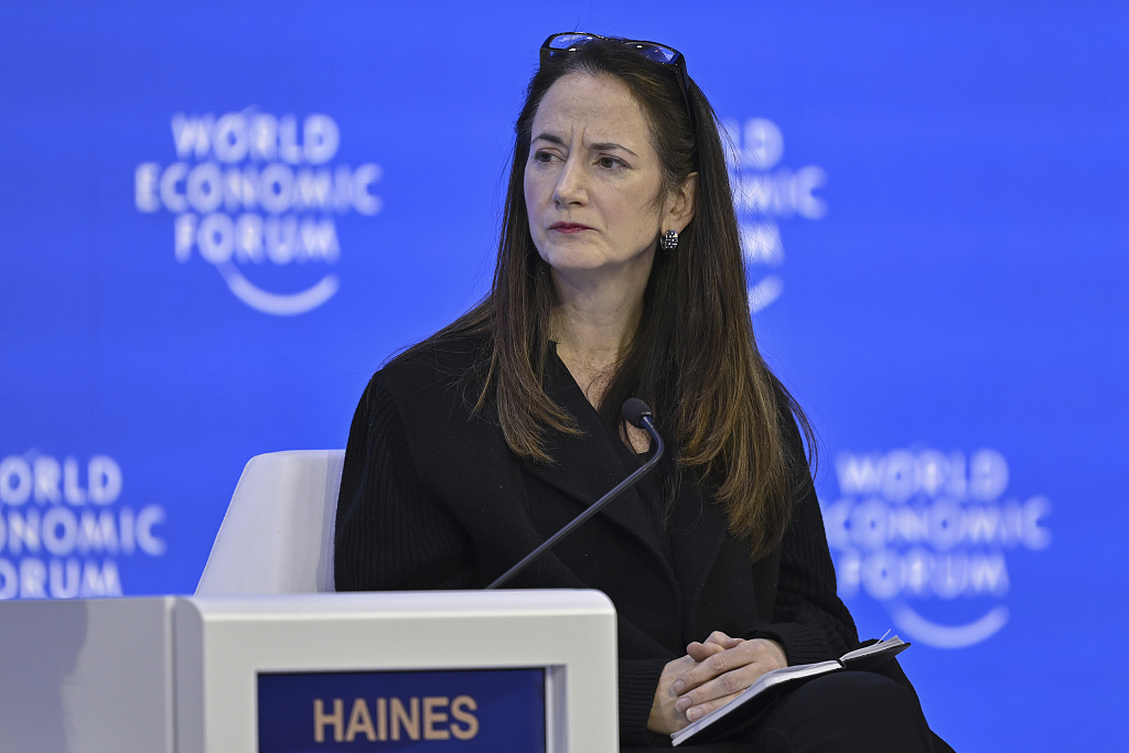 Avril Haines, U.S. Director of National Intelligence, attends a panel discussion during the 53rd annual meeting of the World Economic Forum, WEF, in Davos, Switzerland, January18, 2023. /CFP