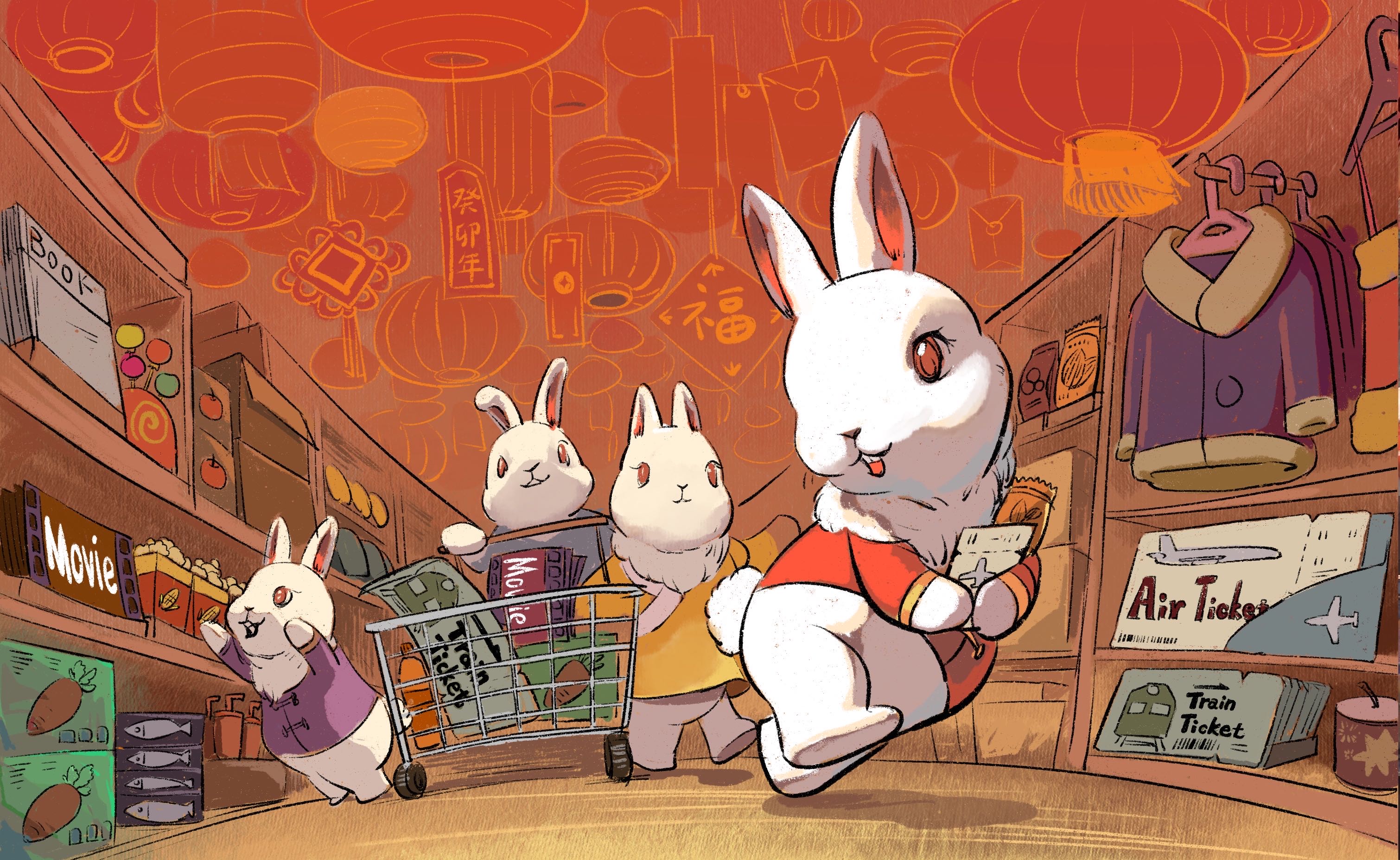Year of the Rabbit shopping carts are overflowing!