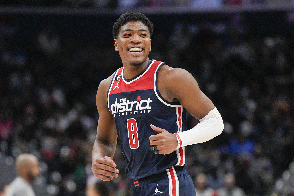 Rui Hachimura of the Washington Wizards looks on in the game against the Orlando Magic at Capital One Arena in Washington, D.C., January 21, 2023. /CFP