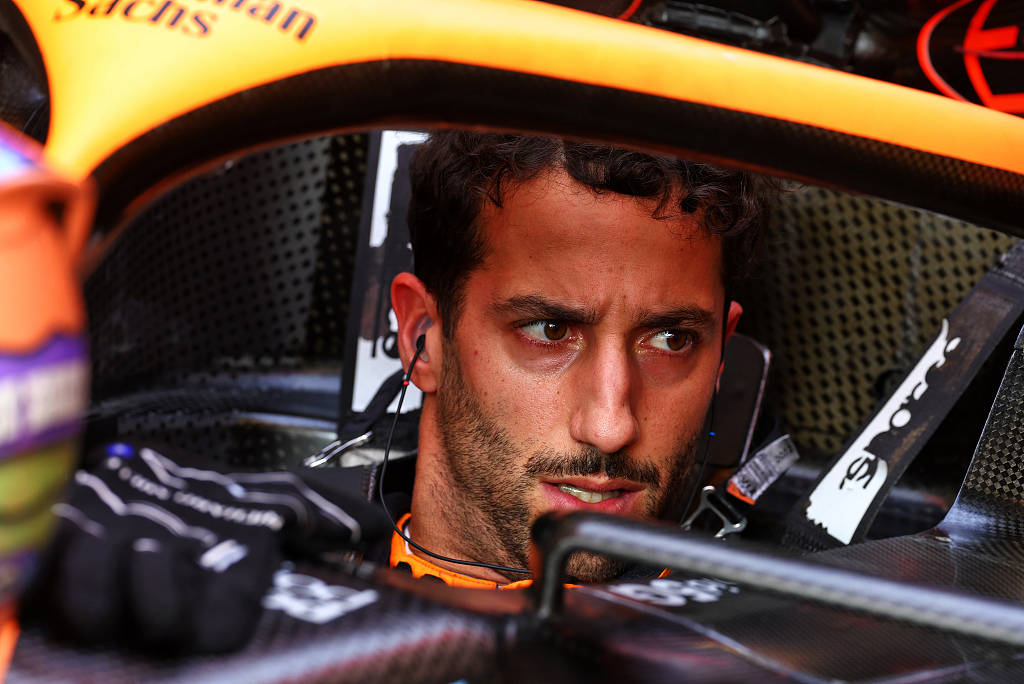 Daniel Ricciardo, then racer for McLaren, during the F1 Grand Prix in Sao Paulo, Brazil, November 13, 2022. /CFP 