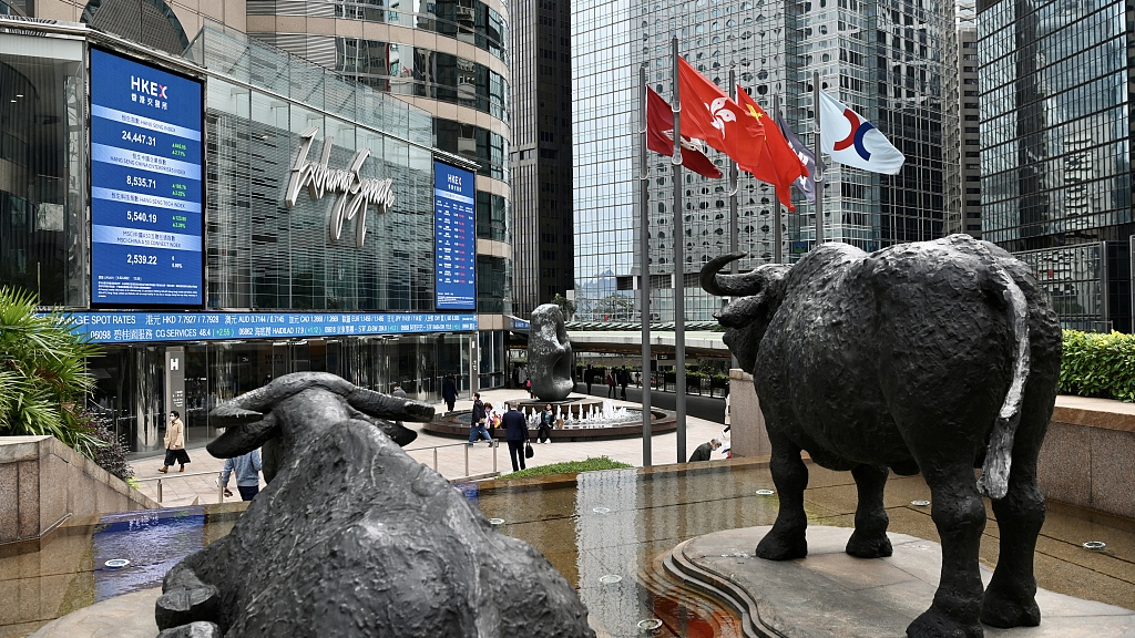 An outdoor view of the Hong Kong Exchanges and Clearing Limited office, Hong Kong Special Administrative Region, China, February 4, 2022. /CFP