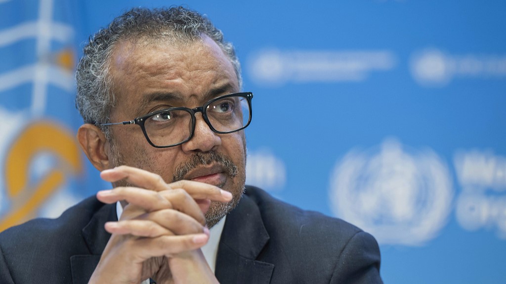 Tedros Adhanom Ghebreyesus, director general of the World Health Organization, speaks during a news conference at the WHO headquarters in Geneva, Switzerland, December 14, 2022. /CFP