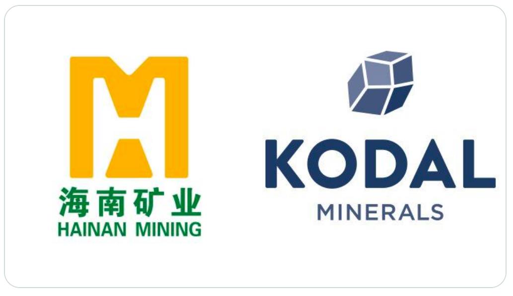 Logos of Hainan Mining and Kodal Minerals