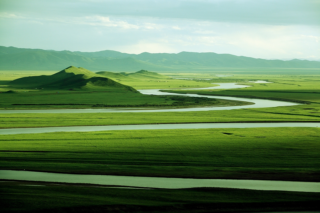 Ruoergai Wetland, the largest high-altitude marsh area in the world, in southwest China. /VCG
