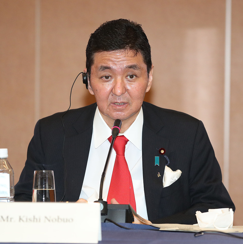 Nobuo Kishi, special adviser to Japanese Prime Minister Fumio Kishida, attends the first meeting of the International Group of Eminent Persons for a World without Nuclear Weapons, Hiroshima, Japan, December 10, 2022. /CFP