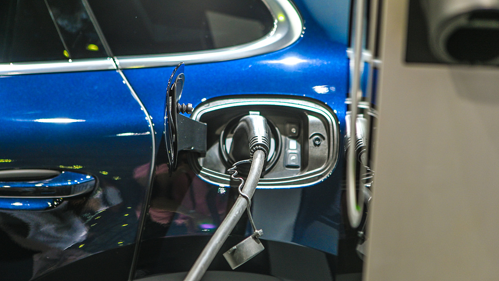 Electric vehicle shown on 2020 Shanghai Pudong International Auto Show, October 3, 2020. /CFP