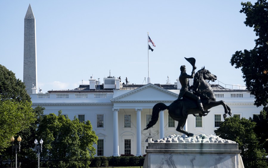 The White House in Washington, D.C., the day when U.S. President Joe Biden signed into law the Inflation Reduction Act, August 16, 2022. /Xinhua