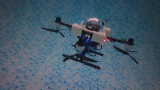 The prototype of a quadrotor named TJ-FlyingFish. /Shanghai Research Institute for Intelligent Autonomous Systems