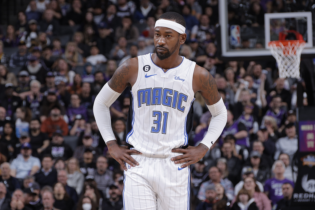 Terrence Ross of the Orlando Magic looks on in the game against the Sacramento Kings at the Golden 1 Center in Sacramento, California, January 9, 2023. /CFP