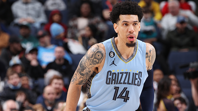 Danny Green of the Memphis Grizzlies looks on in the game against the Portland Trail Blazers at FedExForum in Memphis, Tennessee, February 1, 2023. /CFP