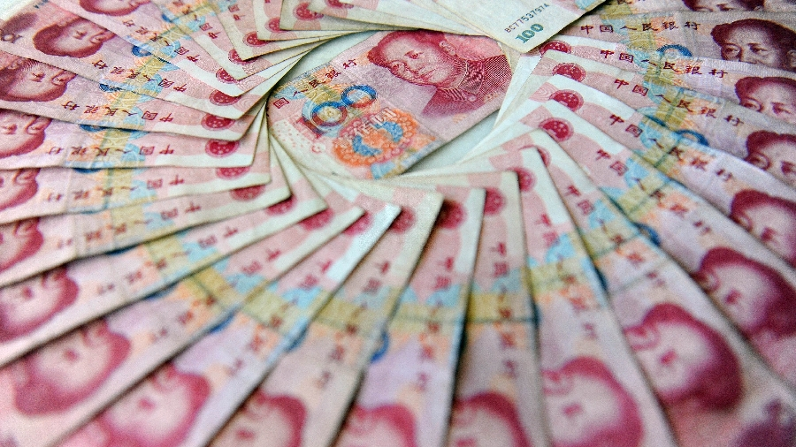 The bank note of Chinese yuan. /CFP