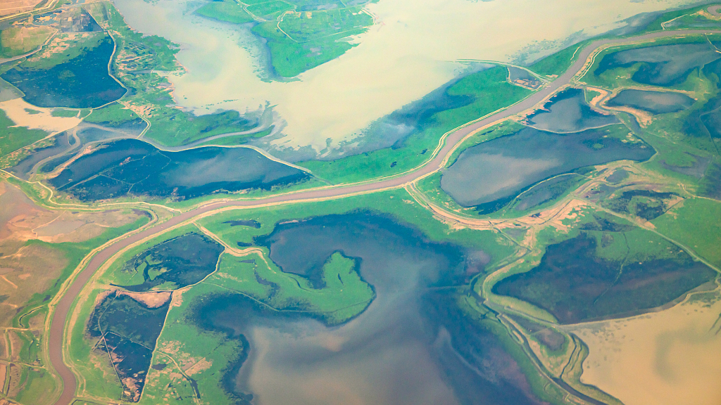 Scenery of Poyang Lake wetlands in east China's Jiangxi Province. /VCG