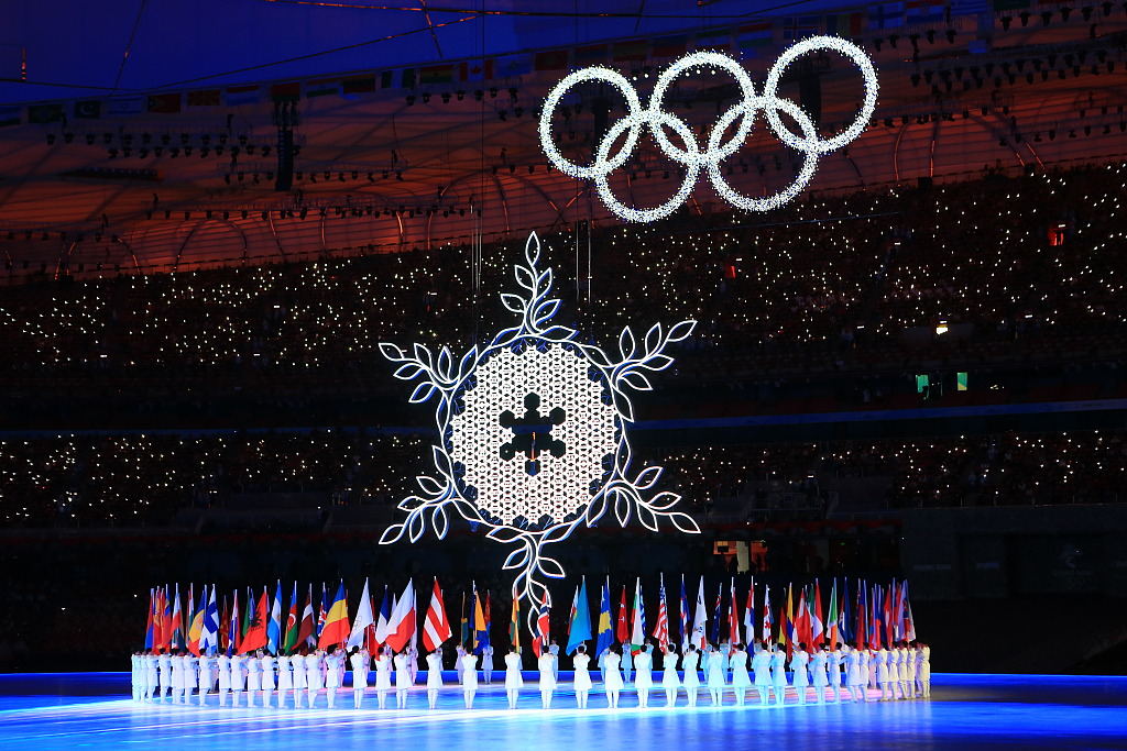 Closing ceremony of the 2022 Winter Olympic Games at the National Stadium in Beijing, February 20, 2022. /CFP