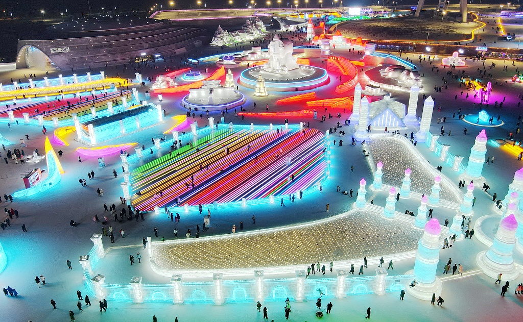Harbin Ice and Snow World, the world's largest ice and snow theme park /CFP