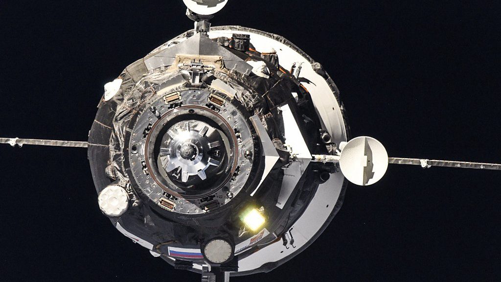 The Progress MS-21 cargo spacecraft docks with the International Space Station, October 28, 2022. /CFP