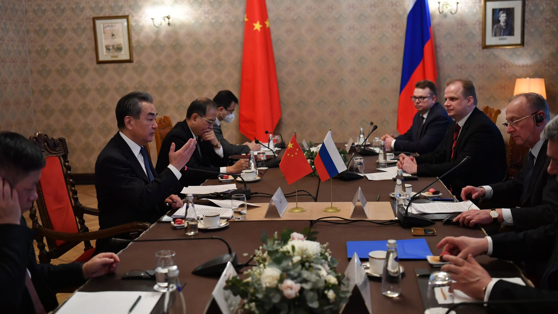 A strategic security consultation conference is held between China and Russia, Moscow, Russia, February 21, 2023. /Chinese Foreign Ministry