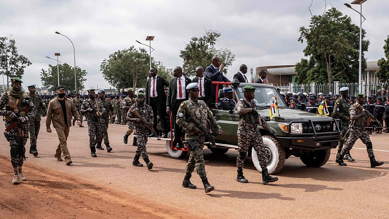 The Central African Republic holds a military parade to celebrate the 64th anniversary of the Central African Republic independence, Bangui, December 1st, 2022. /CFP