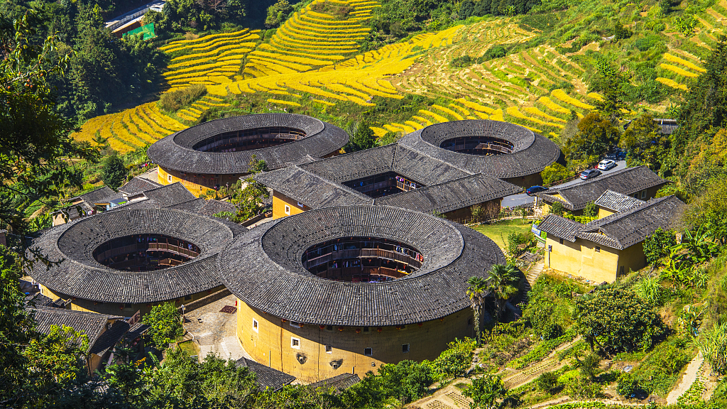 Tulou is a unique type of rural dwelling found in the mountainous areas of Fujian. /CFP