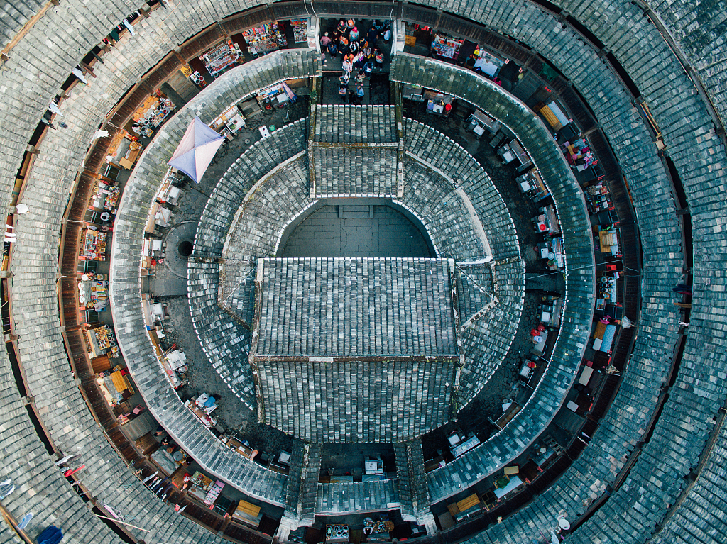 Tulou is a unique type of rural dwelling found in the mountainous areas of Fujian. /CFP