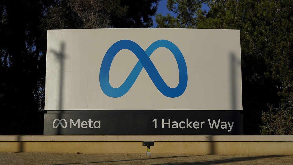 Meta's logo at the company's headquarters in Menlo Park, California, U.S., November 9, 2022. /CFP