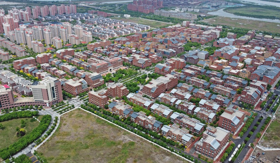 This aerial photo taken on May 12, 2022 shows the Tianjin Binhai-Zhongguancun Science Park in north China's Tianjin. /Xinhua