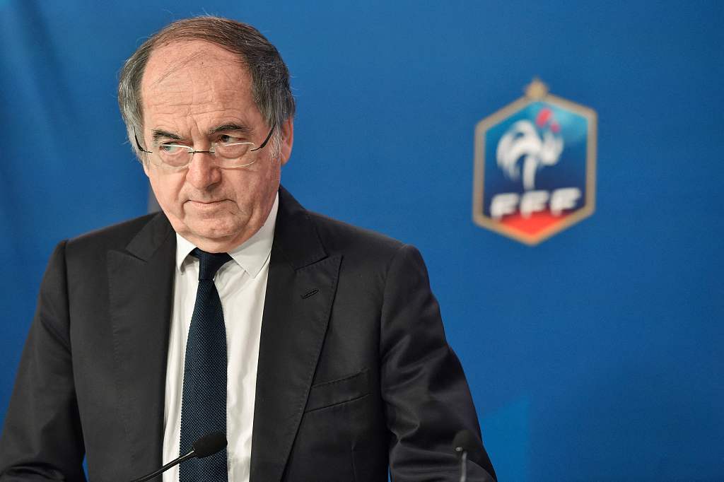 Noel Le Graet, president of the French Football Federation, steps down, February 28, 2023. /CFP