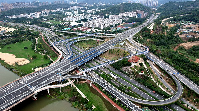A newly opened viaduct in Fuzhou, China's Fujian Province, November 24, 2022. /CFP