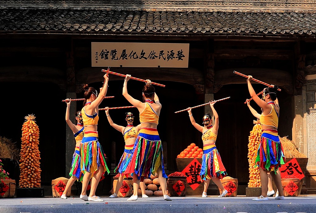 Nuo dance performances are a popular tourist attraction. /CFP