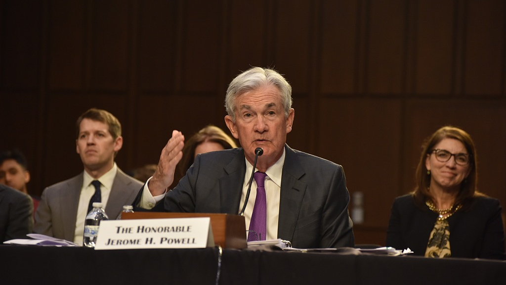 Federal Reserve Board Chairman Jerome Powell presented the open session of the Committee on Banking, Housing and Urban Affairs, in United States, March 7, 2023. /CFP