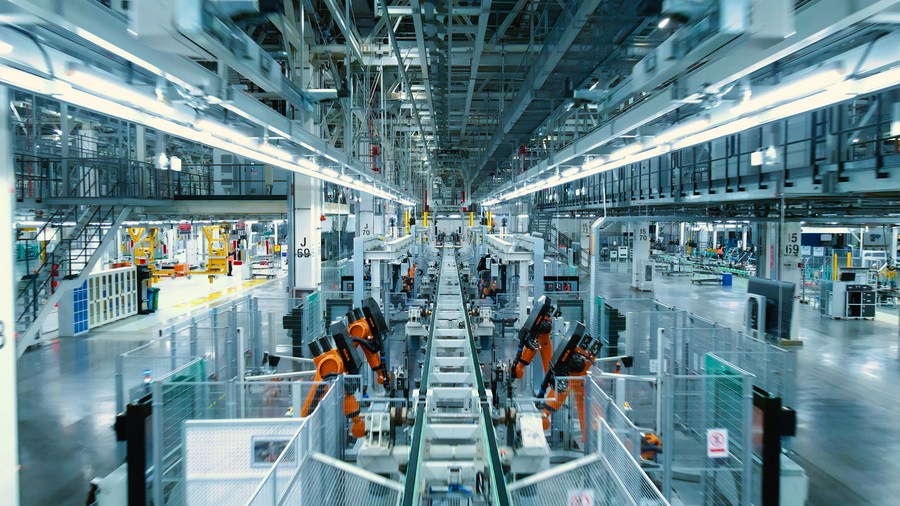 A view of the Tiexi Plant of BMW Brilliance Automotive in Shenyang, northeast China's Liaoning Province, December 21, 2021. /Xinhua