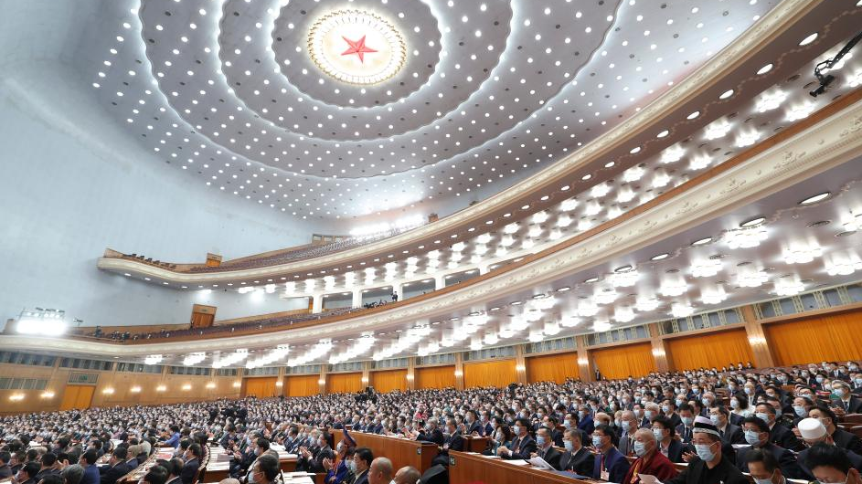 The second plenary meeting of the first session of the 14th National Committee of the Chinese People's Political Consultative Conference is held at the Great Hall of the People in Beijing, capital of China, March 7, 2023. /Xinhua